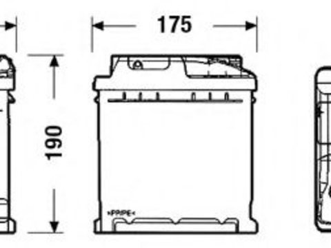 Baterie de pornire PEUGEOT 106   (1A, 1C) (1991 - 1996) EXIDE EC550