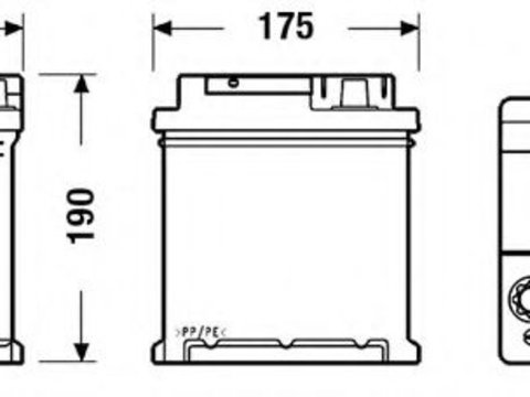 Baterie de pornire PEUGEOT 107 (2005 - 2020) EXIDE EB440