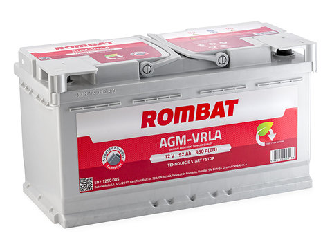 Baterie de pornire ROMBAT AGM VRLA 92Ah 12V