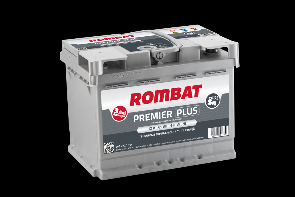 Baterie de pornire ROMBAT Premier Plus 65Ah 12V