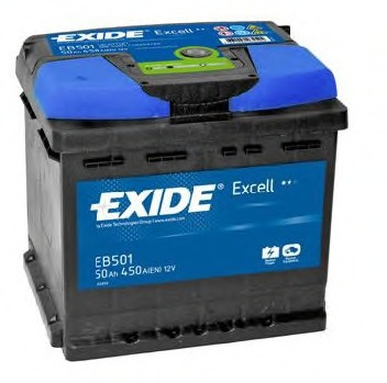 Baterie de pornire # Seat Ibiza 1984 1985 1986 1987 1988 1989 1990 1991 1992 1993 # EB501 # EXIDE