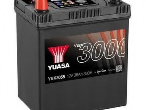 Baterie de pornire YBX3055 YUASA pentru Mitsubishi Colt Honda Crx Toyota Starlet Daewoo Matiz Daewoo Damas Chevrolet Matiz Chevrolet Spark