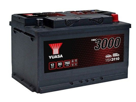 Baterie de pornire YUASA YBX3110 80Ah 12V