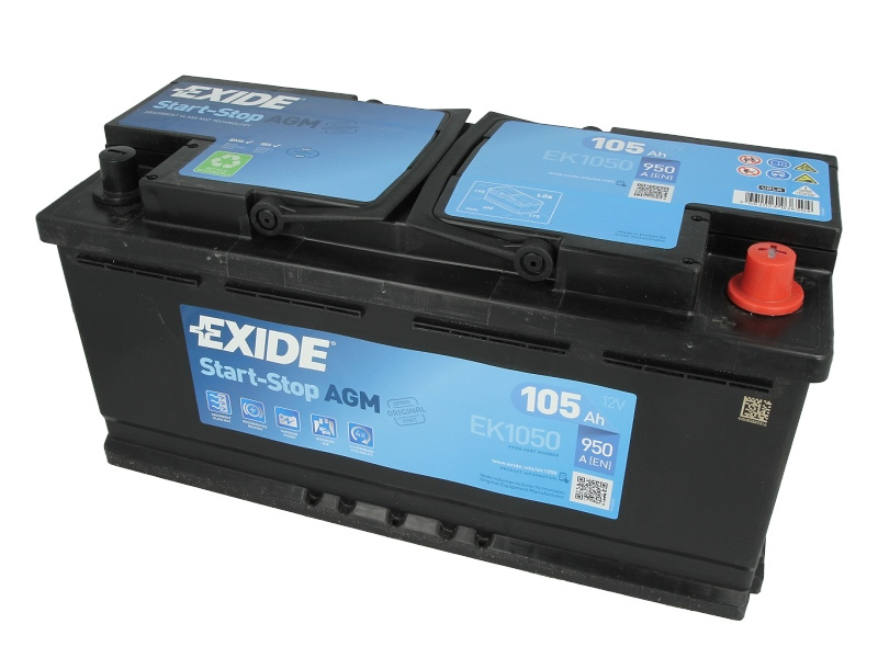 Baterie exide 12v 105ah 950a start-stop