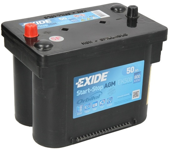 Baterie Exide Agm Start-Stop 50Ah 800A 12V EK508