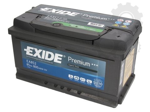 Baterie exide premium 85ah 800a 12v