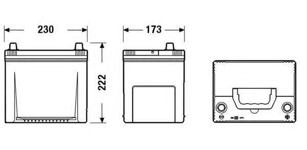 Baterie MAZDA 323 Mk III hatchback (BF) (1985 - 1993) Exide EA654