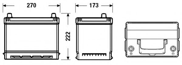 Baterie MITSUBISHI GALLOPER (JK-01) (1998 - 2003) Exide EB705