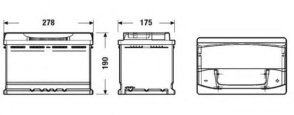 Baterie RENAULT CLIO   (B/C57_, 5/357_) (1990 - 1998) Exide EA770