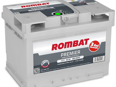Baterie Rombat Premier 60Ah 580A 5602380058ROM