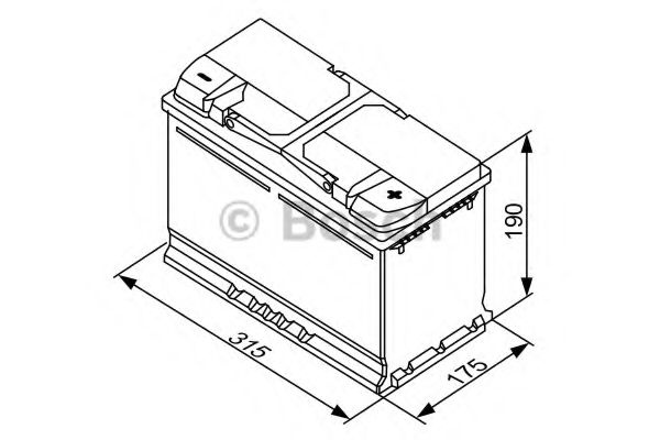 Baterie VW TRANSPORTER Mk V caroserie (7HA, 7HH, 7EA, 7EH) (2003 - 2016) Bosch 0 092 S50 110