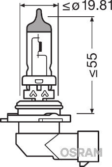 BEC 12V HB4 51 W ORIGINAL BLISTER 1 BUC OSRAM