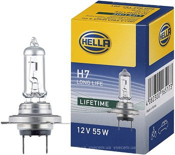 Bec auto halogen HELLA H7 12V, 55W, long