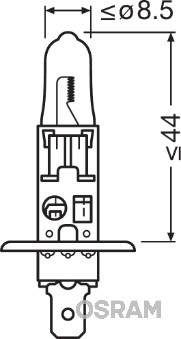 BEC CAMION 24V H1 70 W ORIGINAL BLISTER 1 OSRAM