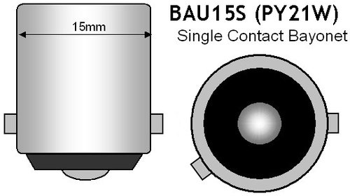 Bec cireasa 3W COB BAU15S lumina alba 12