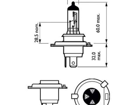 Bec far faza lunga 12342RGTB1 PHILIPS pentru Alfa romeo 164 Alfa romeo 168 Alfa romeo Spider Mercedes-benz Limuzina Chevrolet Matiz Chevrolet Spark Mercedes-benz E-class Fiat Panda Seat Ibiza Mercedes-benz Coupe Nissan Np300