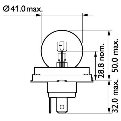 Bec far faza lunga 13620C1 PHILIPS pentru Mercedes-benz Lkln2 Mercedes-benz Ng