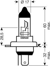 Bec, far faza lunga AUDI 90 (8C, B4), AUDI 80 Avant (8C, B4), MERCEDES-BENZ COUPE (C124) - OSRAM 64193NBU