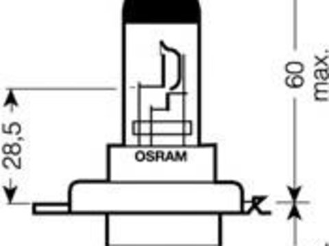 Bec, far faza lunga AUDI 90 (8C, B4), AUDI 80 Avant (8C, B4), MERCEDES-BENZ COUPE (C124) - OSRAM 64193XR-02B