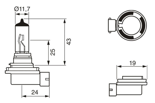 Bec, far faza lunga BOSCH 1 987 301 340