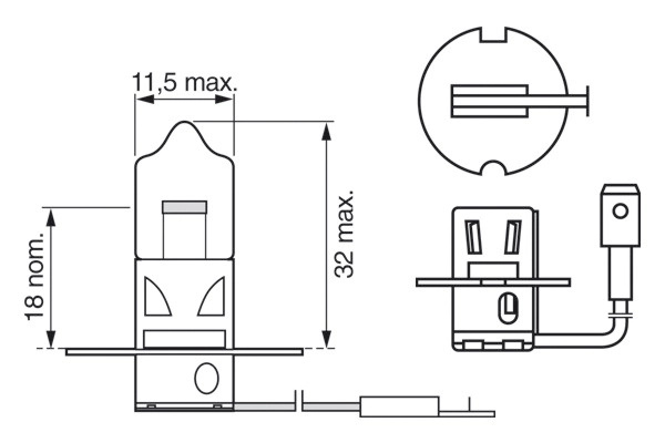 Bec, far faza lunga BOSCH 1 987 302 031