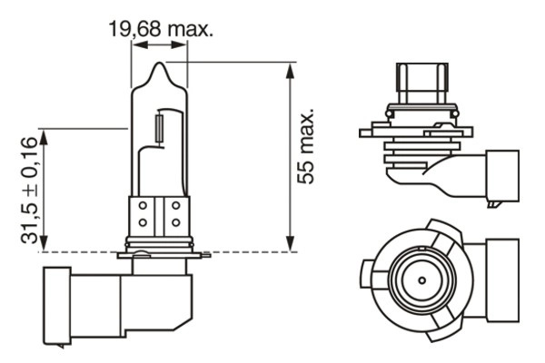Bec, far faza lunga BOSCH 1 987 302 152