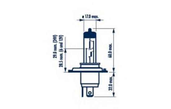 Bec, far faza lunga CITROEN C1 (PM, PN) (2005 - 2016) NARVA 48861 piesa NOUA