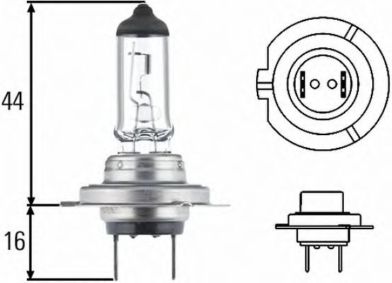 Bec, far faza lunga FORD FIESTA VI Van (2009 - 2016) HELLA 8GH 007 157-121