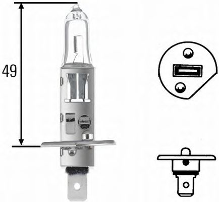 Bec, far faza lunga FORD FOCUS III (2010 - 2016) HELLA 8GH 002 089-133
