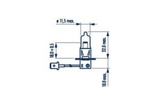 Bec, far faza lunga HONDA HR-V (GH) (1999 - 2016) NARVA 48321