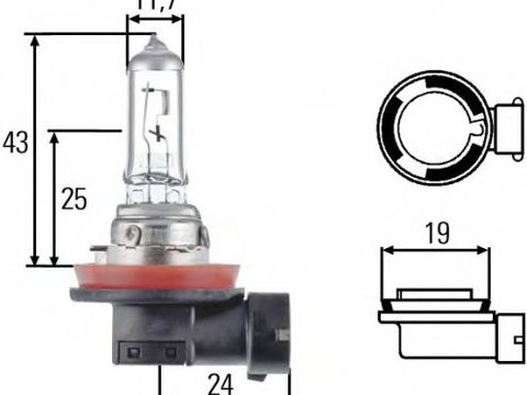 Bec, far faza lunga LAND ROVER DISCOVERY II (LJ, LT) (1998 - 2004) HELLA 8GH 008 358-121 piesa NOUA