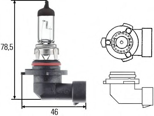 Bec, far faza lunga LEXUS GS (GRS19, UZS19, URS19, GWS19) (2005 - 2011) HELLA 8GH 005 636-121 piesa NOUA