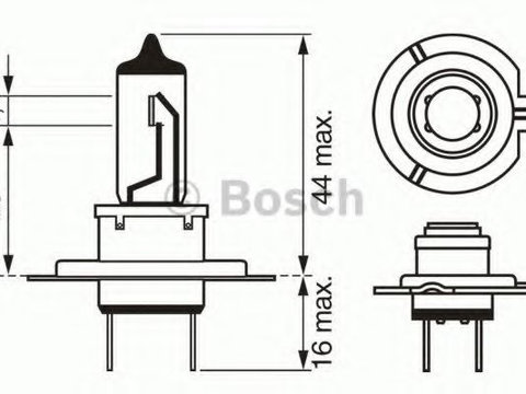 Bec, far faza lunga MERCEDES SLK (R170) (1996 - 2004) Bosch 1 987 302 075