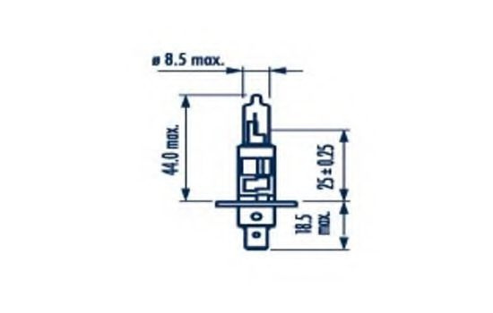 Bec, far faza lunga PEUGEOT 406 Estate (8E/F) (1996 - 2004) NARVA 48334 piesa NOUA