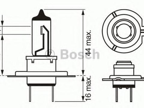 Bec, far faza lunga RENAULT LAGUNA I I (B56_, 556_), AUDI A4 limuzina (8D2, B5), AUDI A6 limuzina (4A, C4) - BOSCH 1 987 302 079