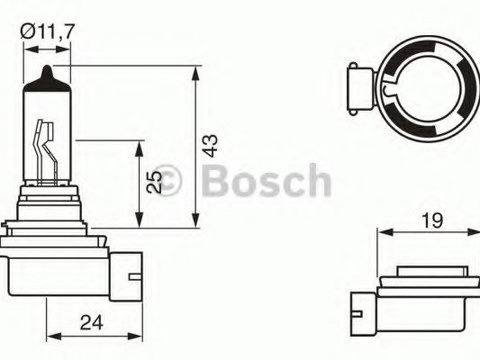 Bec, far faza lunga RENAULT SYMBOL II (LU1/2_) (2008 - 2016) Bosch 1 987 302 084