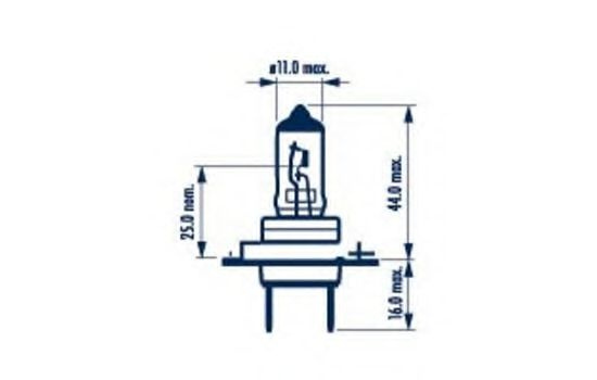 Bec, far faza lunga VW EOS (1F7, 1F8) (2006 - 2016) NARVA 48328 piesa NOUA