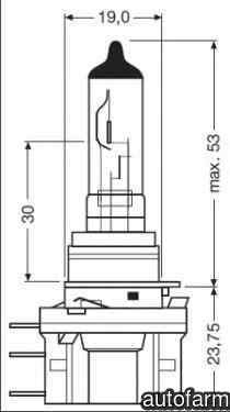 Bec far faza lunga VW MULTIVAN V 7HM 7HN 7HF 7EF 7EM 7EN Producator OSRAM 64176