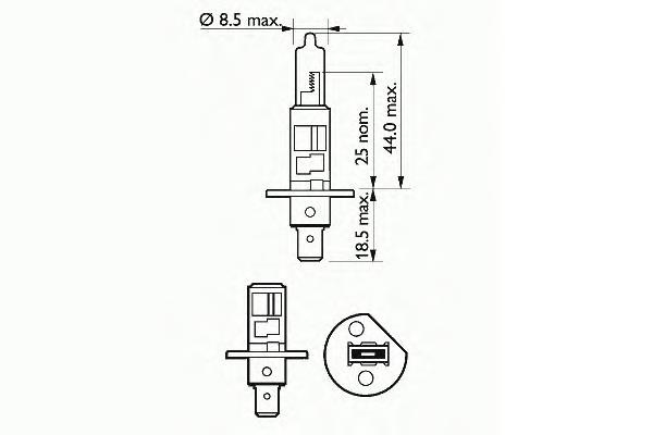 Bec Far H1 12V 55W P14.5S Basic Sct Sct Germany 20