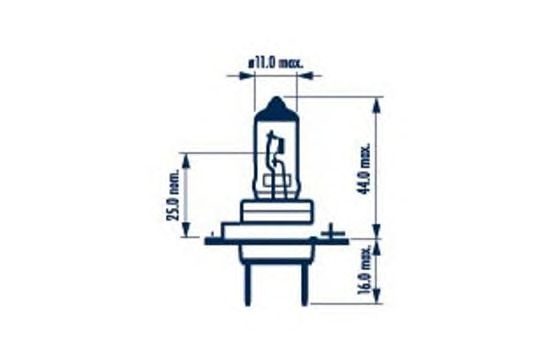 Bec far principal H7 12V/55W PX26D (+50%) RANGE PO