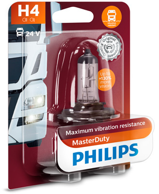 Bec incandescent PHILIPS Master Duty H4 24V 13342MDB1