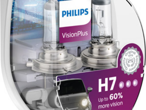 Bec incandescent PHILIPS Vision Plus H7 12V 12972VPS2