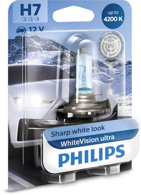 Bec incandescent PHILIPS White Vision Ultra H7 12V