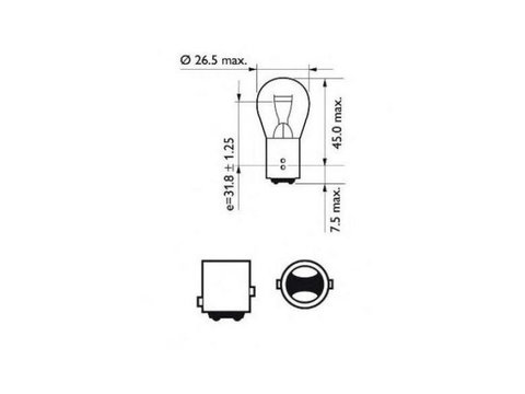 Bec lampa frana / lampa spate Ford GRAND C-MAX Van 2010-2016 #2 12495CP