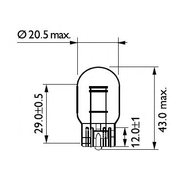 Bec, lampa frana / lampa spate MAZDA CX-5 (KE, GH) (2011 - 2016) PHILIPS 12066B2 piesa NOUA