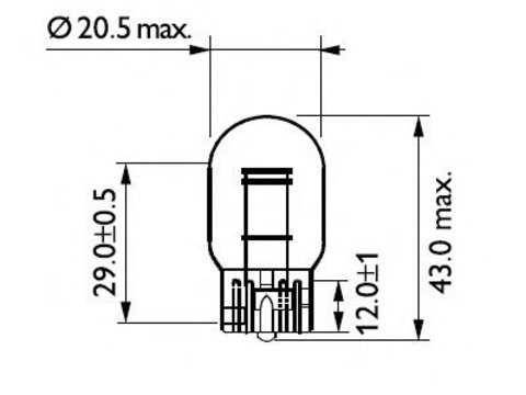 Bec, lampa frana / lampa spate MAZDA CX-5 (KE, GH) (2011 - 2016) Philips 12066CP