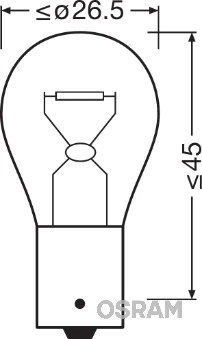 Bec, lampa frana / lampa spate Osram SAAB 9-3 Cabriolet (YS3F) 2003-2015 - 7508LDR-01B