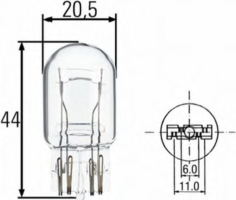 Bec, lampa frana / lampa spate PEUGEOT 208 (2012 - 2016) HELLA 8GD 008 893-002