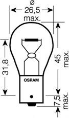 Bec, lampa frana / lampa spate SAAB 9-3 Cabriolet (YS3F), FORD FOCUS II (DA_), FORD FOCUS II Station Wagon (DA_) - OSRAM 7508LDR