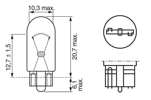Bec,lumini de stationare BOSCH 1 987 301 098